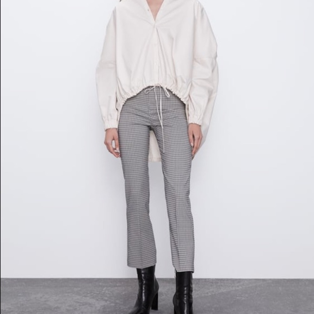 NWT Zara Crop Flare pants